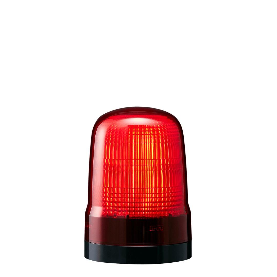 SL10-M2KTN-R fast rød LED advarselslys - IP66, 100-240 V