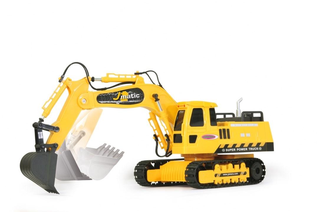 Jamara Bagger J‑Matic - fjernstyret gravemaskine 2,4 GHz (gul/sort)