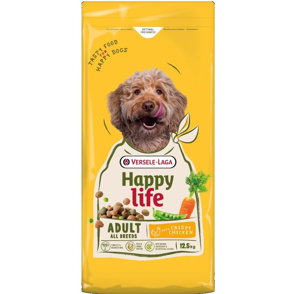Versele-Laga Happy Life Adult med kylling - tørfoder til hunde 12,5 kg
