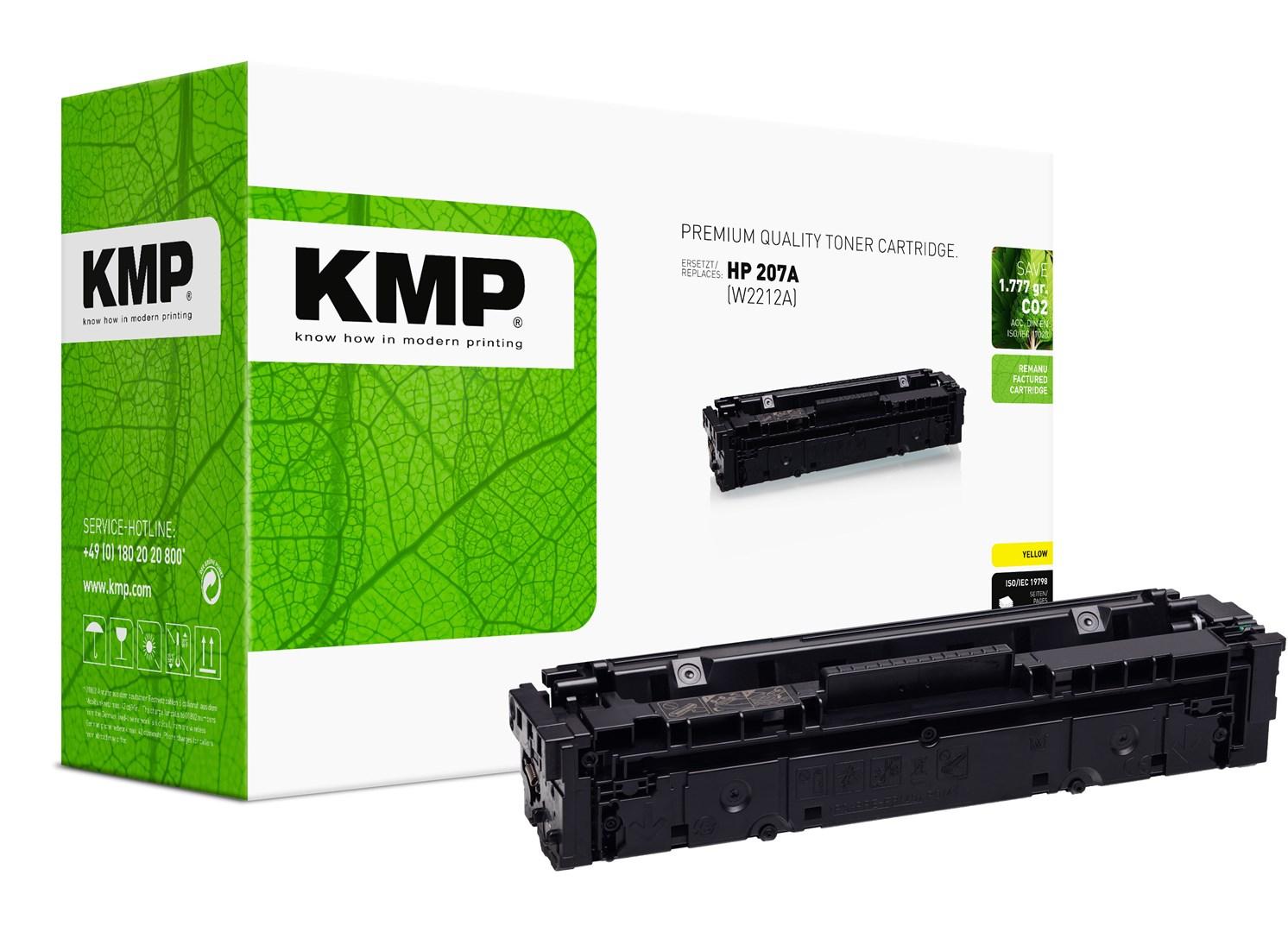 KMP tonerpatron gul - kompatibel med HP 207A (W2212A)