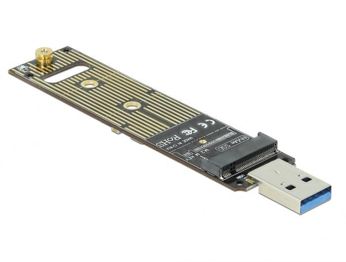 DELOCK 64069 USB-adapter til M.2 NVMe SSD (PCIe) - intern/ekstern brug
