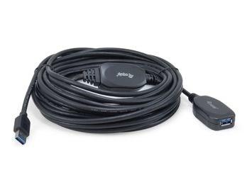 Equip 133347 USB 3.2 Gen 1 forlængerledning 10 m - USB-A han til USB-A hun, sort