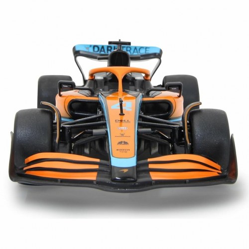 Fjernstyret sportsbil i skala 1:18 - elektrisk motor, 10 km/t (orange/sort)