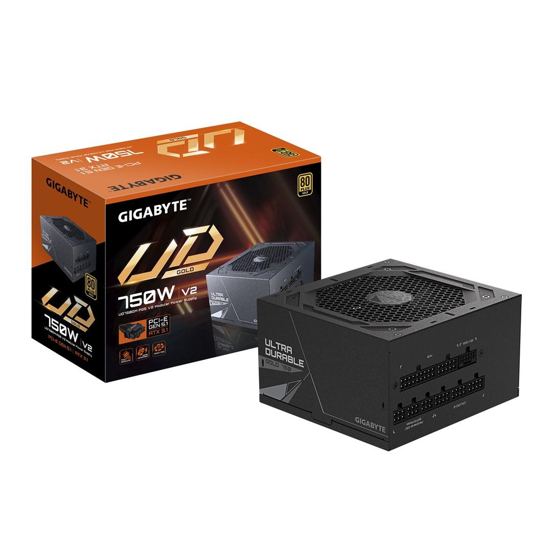 Gigabyte UD750GM PG5 V2 - 750 W fuldt modulær ATX strømforsyning (80 Plus Gold)