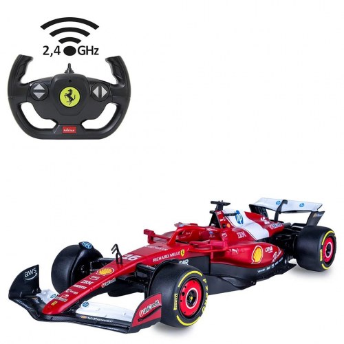 Fjernstyret sportsbil 1:12 - 2,4 GHz, elektrisk motor (rød)