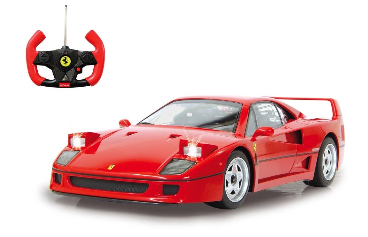 Rastar Ferrari F40 fjernstyret bil 1:14 - rød, elektrisk motor