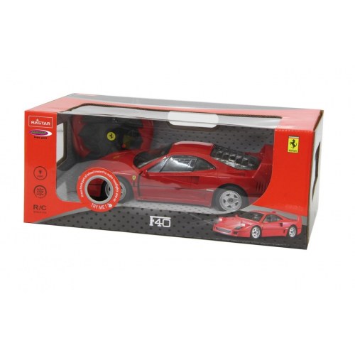 Rastar Ferrari F40 fjernstyret bil 1:14 - rød, elektrisk motor