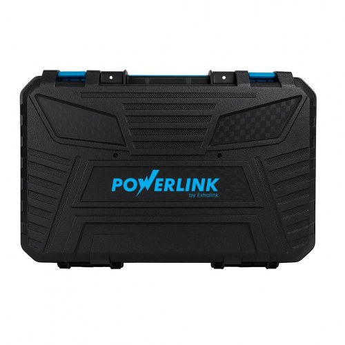 Extralink POWERLINK PWL-06 20V slagboremaskine/skruemaskine - 13 mm, 2×4 Ah, med sidehåndtag