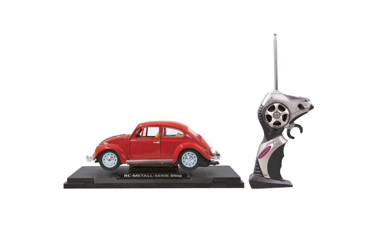 Fjernstyret bil i metal 1:18 - rød, elektrisk motor (RTR, 27 MHz)