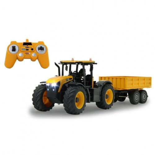 JCB Fastrac fjernstyret traktor med tipvogn 1:24 - 2,4 GHz