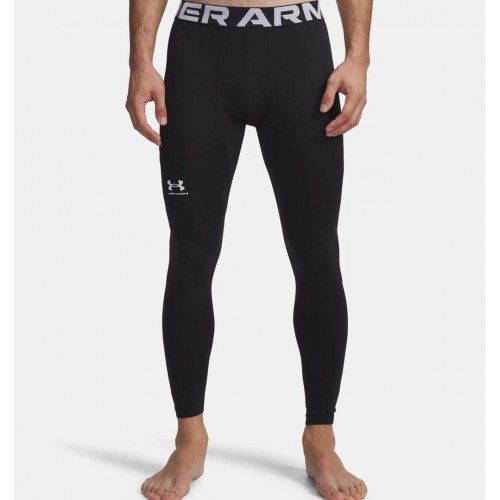 Under Armour ColdGear kompressions-leggings til mænd - sort/hvid, str. M