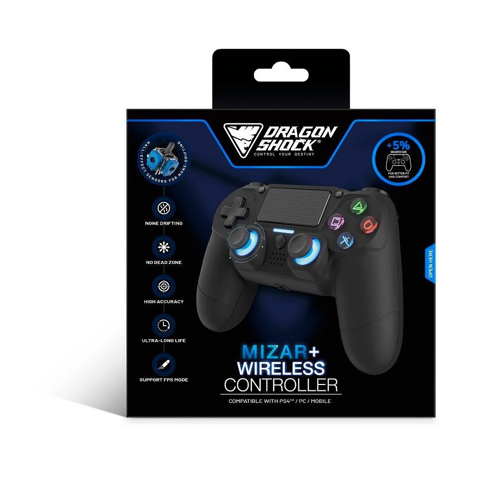 Mizar+ trådløs Bluetooth gamepad - sort til PC, PS4 og Android