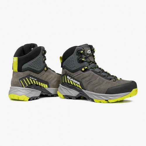 Scarpa Rush TRK GTX vandrestøvle - Titanium/Lime, str. 43,5