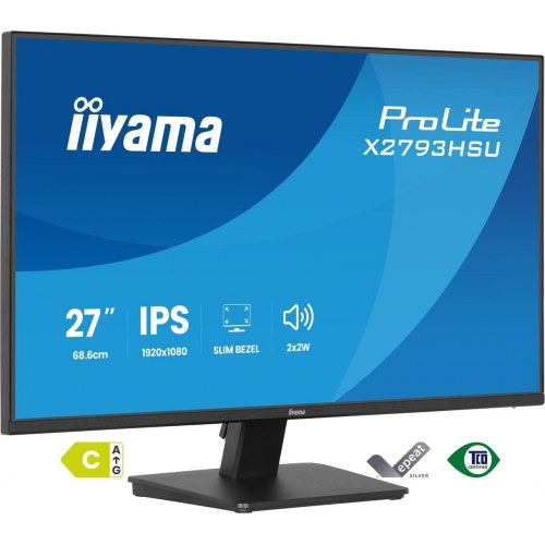 iiyama ProLite X2793HSU-B1 27" IPS Full HD skærm - sort