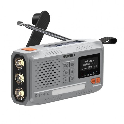 Marmitek RESQ 100 - håndsving/sol radio med DAB/DAB+/FM