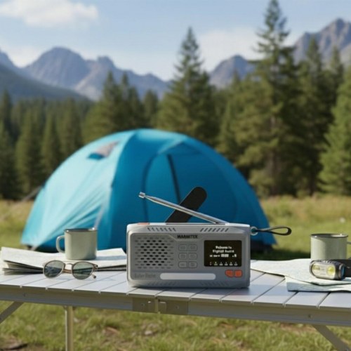 Marmitek RESQ 100 - håndsving/sol radio med DAB/DAB+/FM