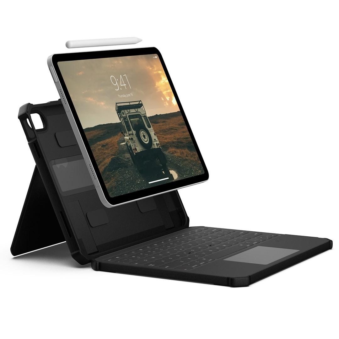 Rugged USB‑C tastatur-folio til iPad 11" (A16, 11. gen., 2025) - sort