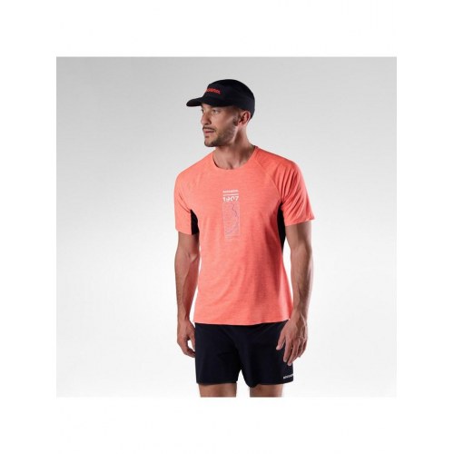 Rossignol Sapa Ultra løbe-T-shirt - neonrød, str. L