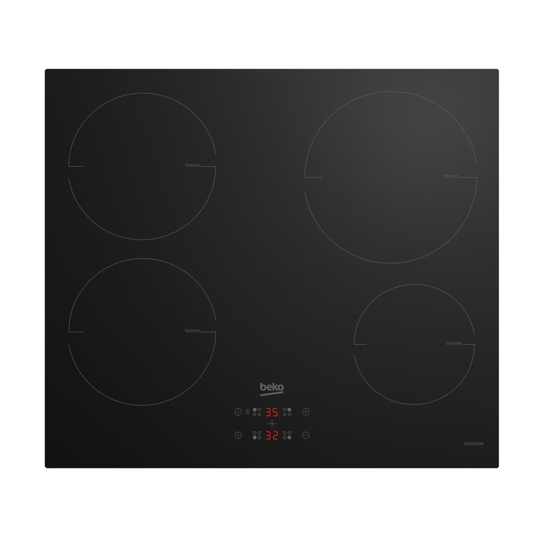 Beko HII64400MT induktionskogeplade 60 cm - sort, 4 zoner