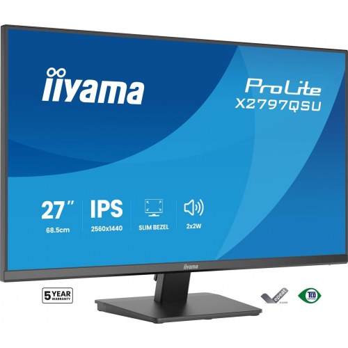 iiyama ProLite X2797QSU-B1 27" QHD IPS skærm - 75 Hz, sort