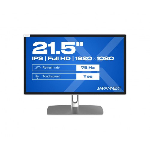 JAPANNEXT JN-IPS2152FHDR-C65W-FLD-T - 21,5" Full HD IPS touchskærm, 75 Hz - Grå