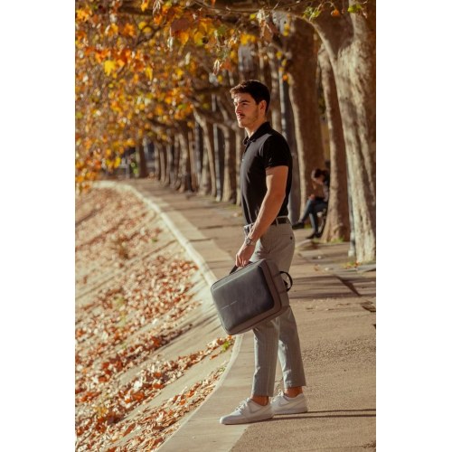 XD Design Bobby Bizz 2.0 tyverisikret rygsæk/briefcase - grå, 16"