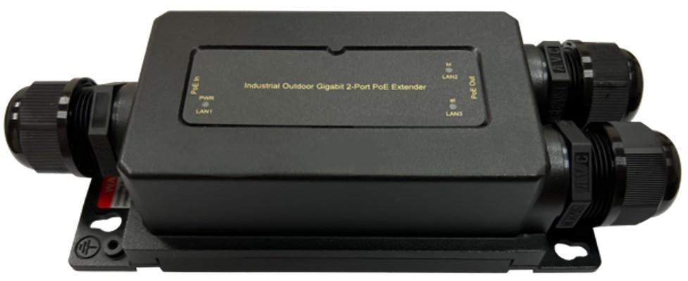 Industrial IP67 PoE BT extender/repeater - gigabit netværksforlængelse