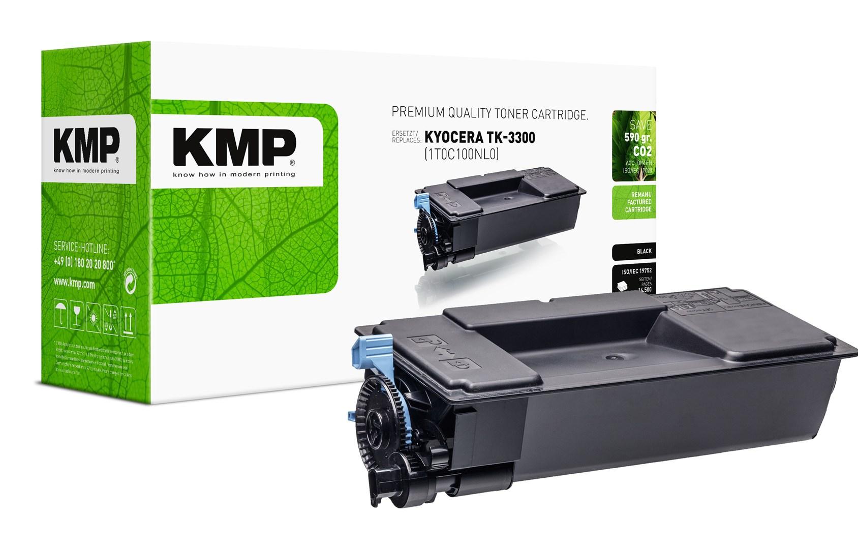 KMP tonerpatron - kompatibel til Kyocera TK-3300, sort, høj kapacitet