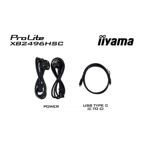 iiyama ProLite XB2496HSC-B1 23,8" Full HD IPS skærm - 144 Hz, USB-C 65 W, sort