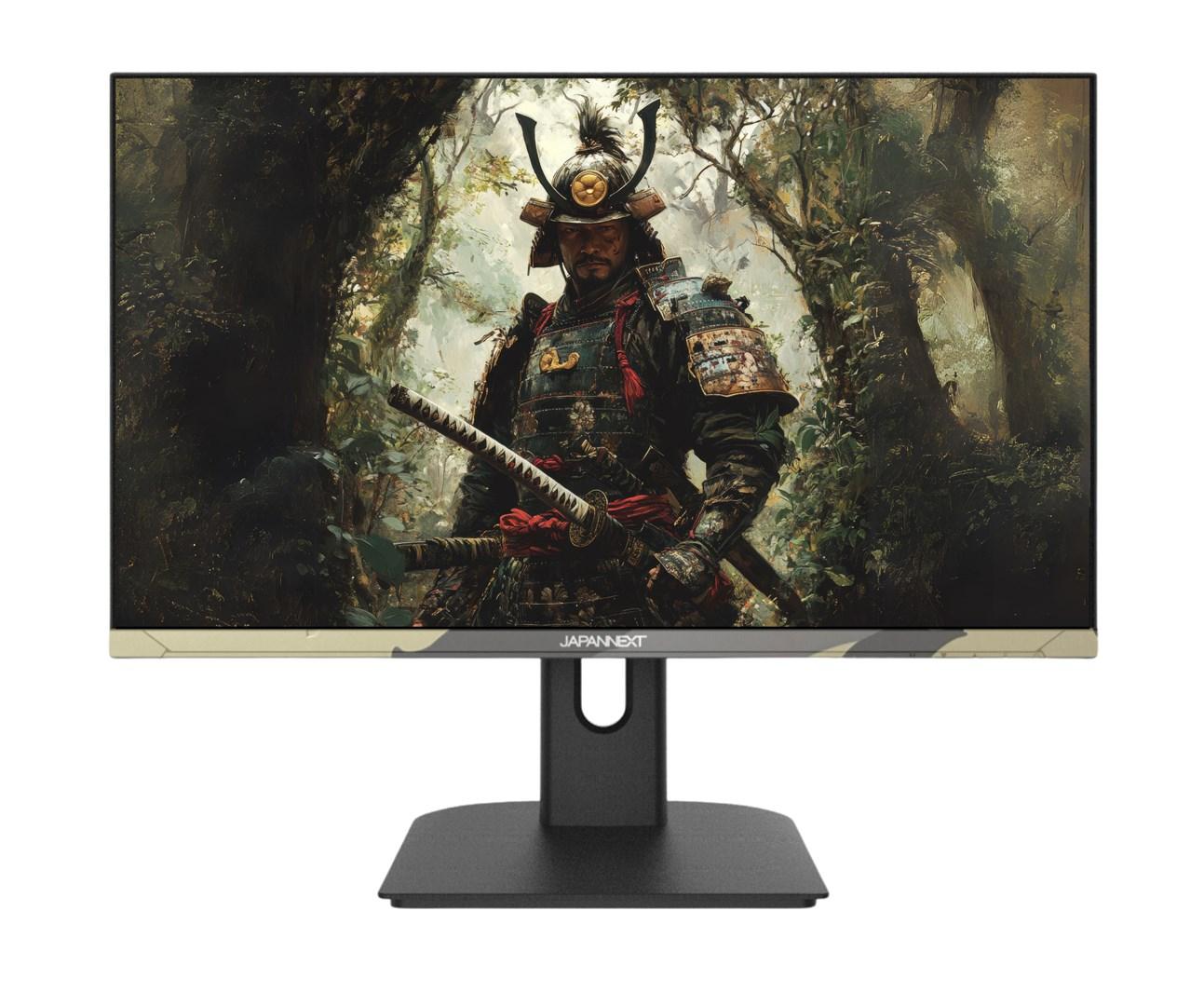 JAPANNEXT JN-IPS238FHD200F-HSP-CAMO - 24" Full HD gaming-skærm, IPS, 200 Hz, sort/camo