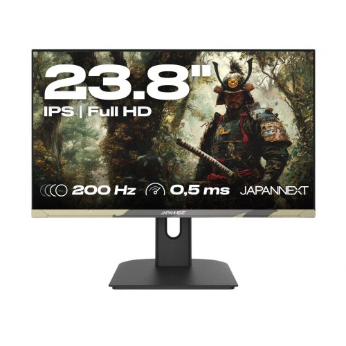 JAPANNEXT JN-IPS238FHD200F-HSP-CAMO - 24" Full HD gaming-skærm, IPS, 200 Hz, sort/camo