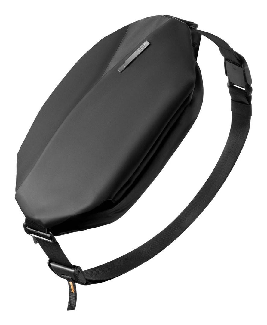 Sling bag crossbody brysttaske 4 l - unisex, polyester (blå/grå)