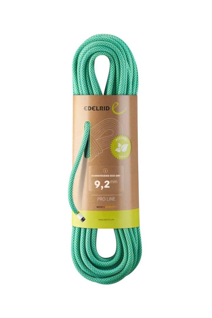 EDELRID Hummingbird Eco Dry klatretov 9,2 mm 80 m - Icemint/Citrus