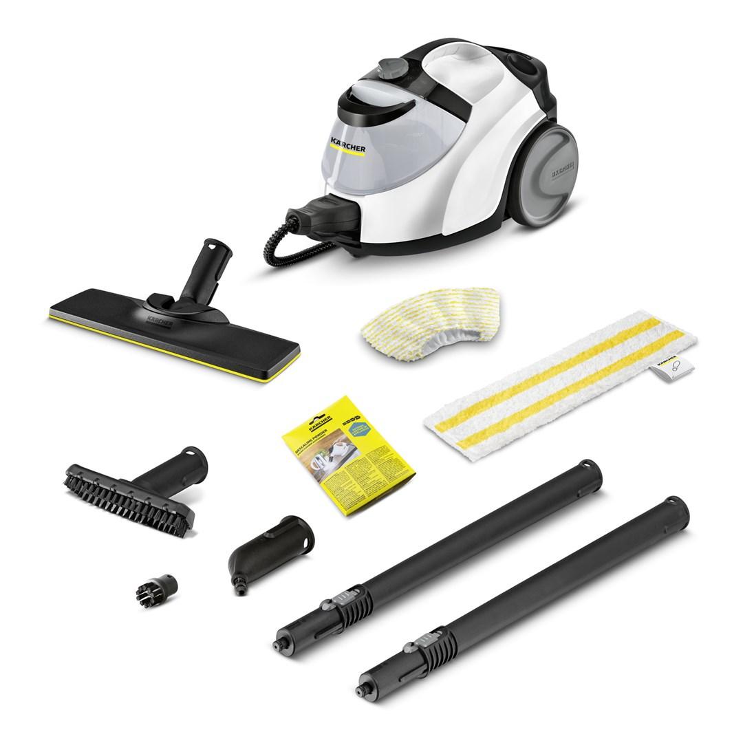 Kärcher SC 5 EasyFix Iron Plug cylinderdamprenser - 1,5 l, 2.250 W - sort/hvid