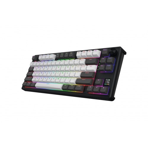 Hator Skyfall Pro Wireless 80 - mekanisk gaming-tastatur, 80&nbsp;%, RGB, USB/2,4&nbsp;GHz/Bluetooth - sort/grå (US)