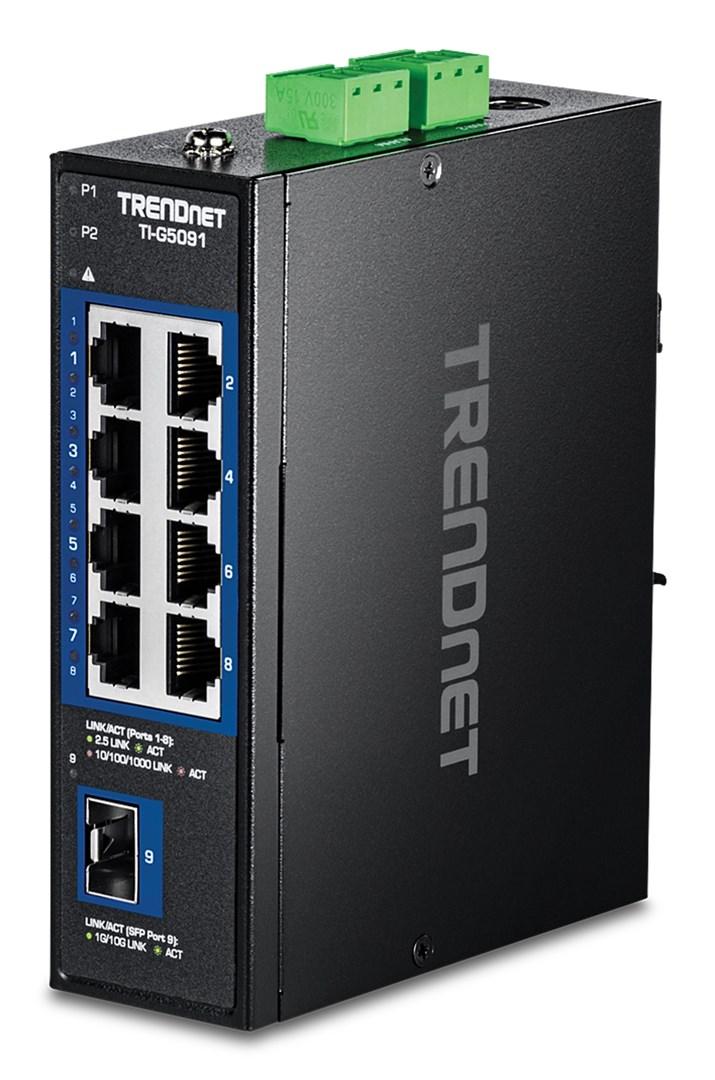 TRENDnet TI-G5091 unmanaged netværksswitch - 8× 2,5G RJ‑45 + 1× SFP+