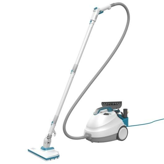 Black & Decker BHSMP2314-QS damprenser - cylinder, 1,2 l, 2.300 W - blå/hvid billede