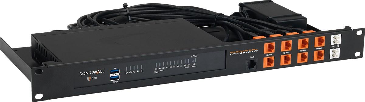 Rackmount.IT RM-SW-T12 - rackmontering til firewall, 1U, sort