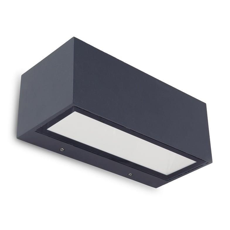 LED væglampe 20 W - model 1891M, IP54, mørkegrå