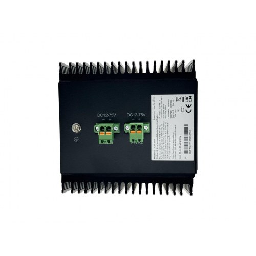 LevelOne 20-port L2+ administreret Gigabit industriswitch - 16x RJ45, 4x 1/2,5GbE SFP, DIN-skinne, -40° til 80°