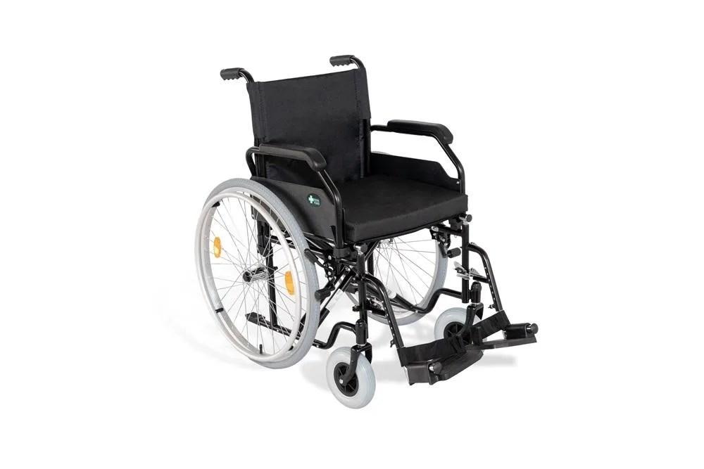 REHA FUND RF-1/42/PU/CZA-624/PU kørestol i stål - sammenklappelig, 48 cm sæde billede