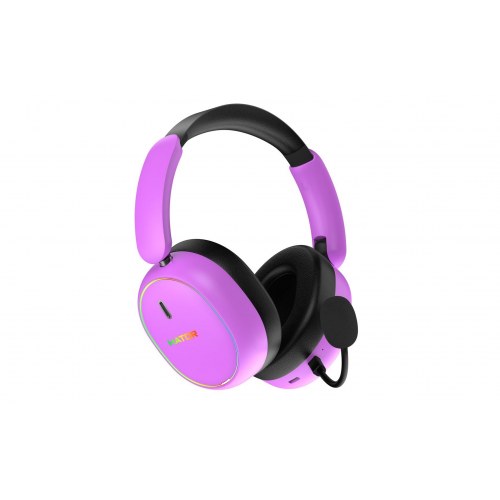 HATOR Phoenix 2 - trådløst gaming-headset med Bluetooth og USB, violet