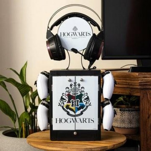 Spildisk-holder til Xbox - Hogwarts design, hvid/sort (1 stk.)