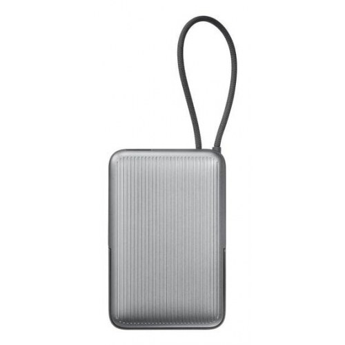 Powerbank med trådløs opladning 10.000 mAh - grå/sølv (LAUT WW-T185ALF)