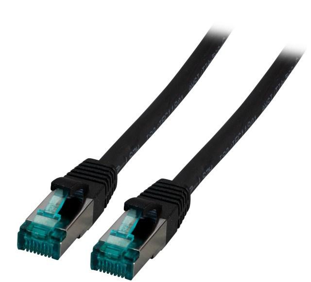 Netværkskabel Cat6a S/FTP, LSZH - 30 m, sort (RJ‑45 til RJ‑45)