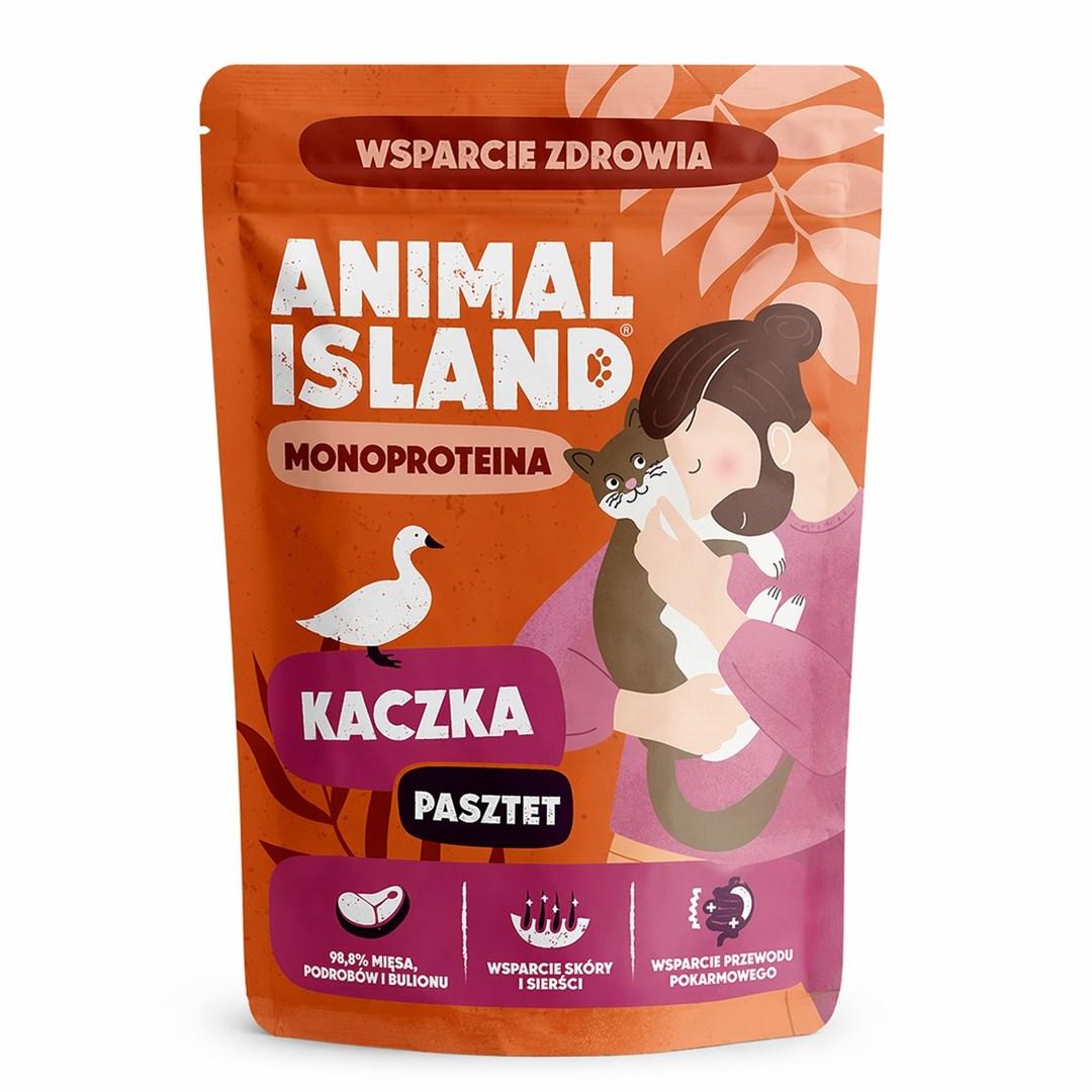 ANIMAL ISLAND Monoprotein vådfoder til kat - And 100 g