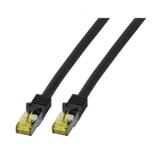 Netværkskabel Cat6a S/FTP - 25 m, sort (RJ-45 han/han, LSZH)