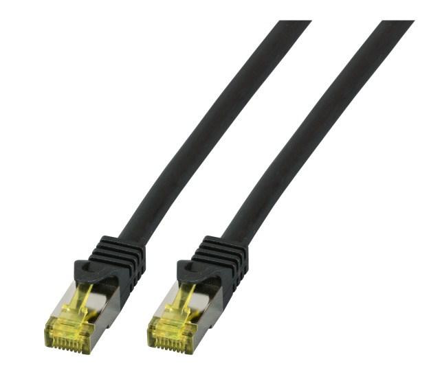 Netværkskabel Cat6a S/FTP - 25 m, sort (RJ-45 han/han, LSZH)