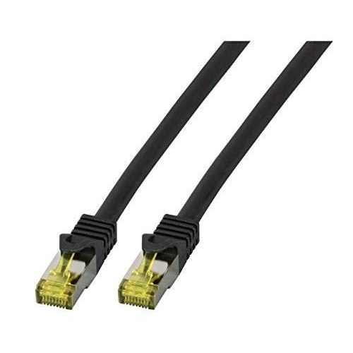 Netværkskabel Cat6a S/FTP - 25 m, sort (RJ-45 han/han, LSZH)
