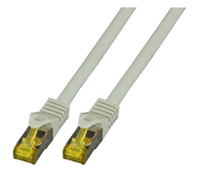 Netværkskabel Cat6a S/FTP - 30 m, grå (RJ-45 han/han, LSZH)